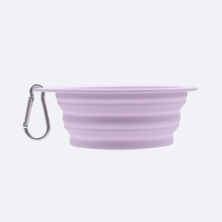 🥗 Gamelle Pliable de Voyage – Rose Pastel ou Mauve Doux