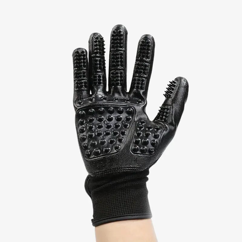 Gants de Toilettage Anti-Poils avec Picots en Silicone