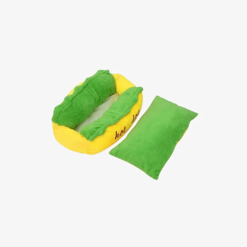 Panier vert et jaune