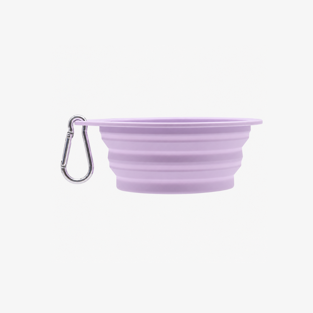 🥗 Gamelle Pliable de Voyage – Rose Pastel ou Mauve Doux