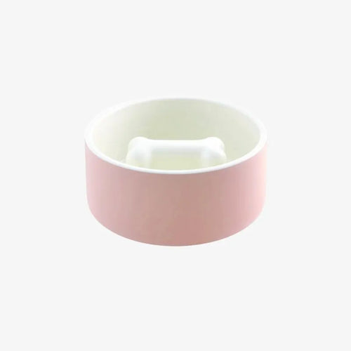 Gamelle rose avec os