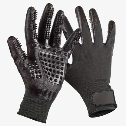 Gants de Toilettage Anti-Poils avec Picots en Silicone