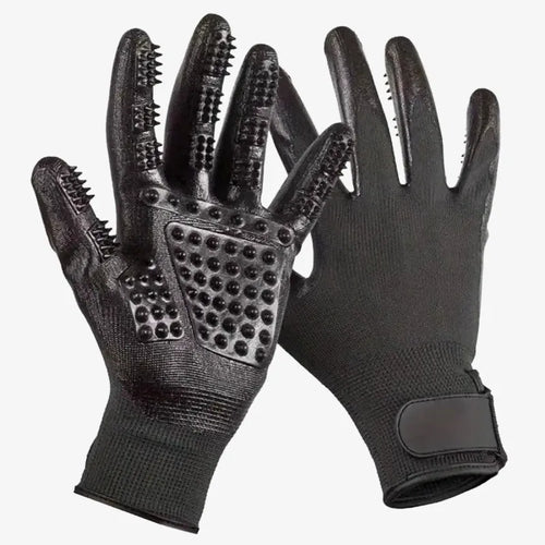 Gants de Toilettage Anti-Poils avec Picots en Silicone