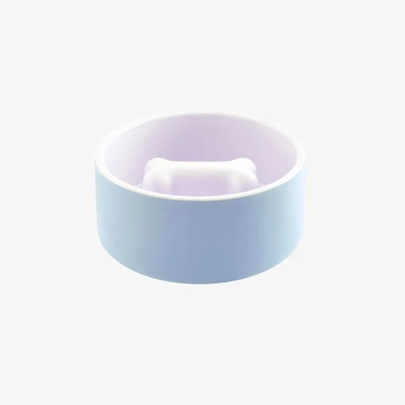 Gamelle bleue avec os