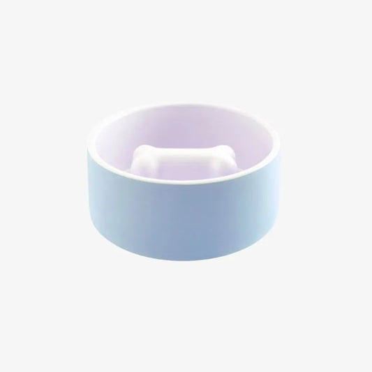 Gamelle bleue avec os
